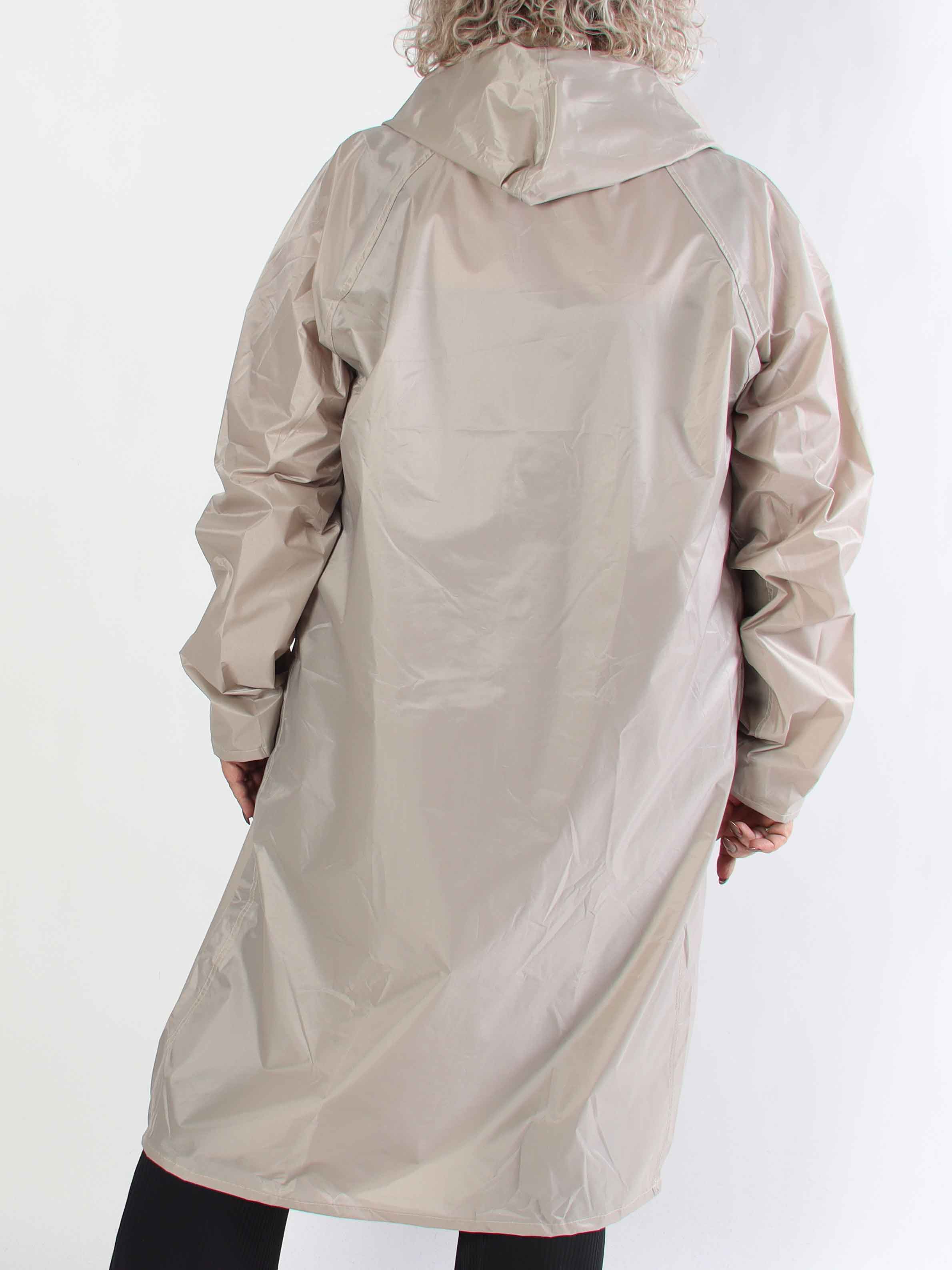 Reina - Plus size regnjakke med hætte